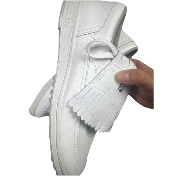 FootJoy SoftJoy White Kiltie Golf Shoes Mens Size US 7 M Soft Spike Style 53884 - Picture 11 of 11